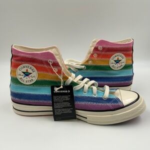 Converse Chuck 70 Pride Rainbow Stripes High Top Sneakers A22005C Mens 11.5 NEW